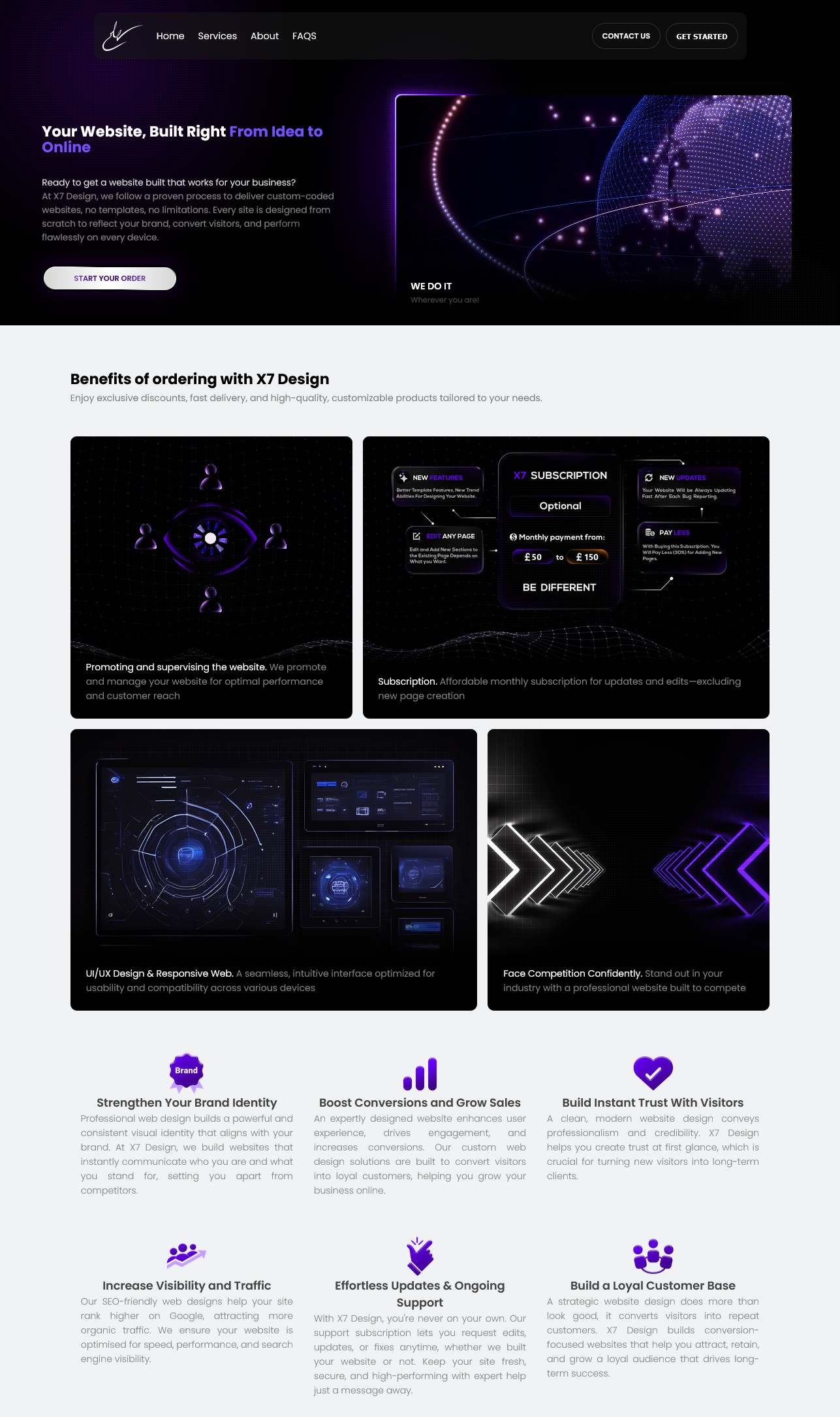 Project X7 Design Website